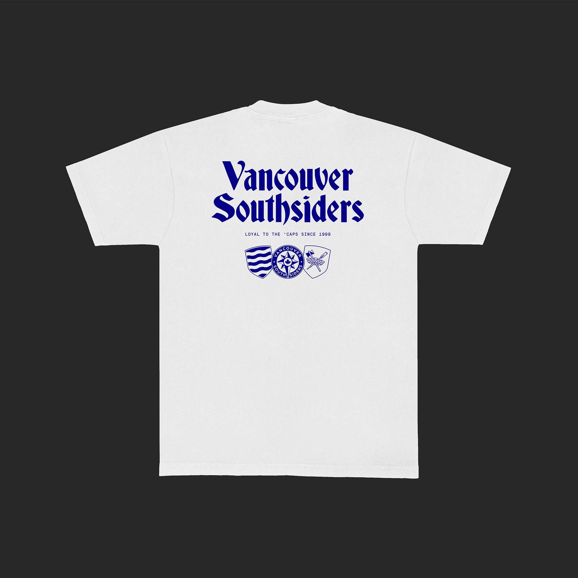 <p>This design features a small front print and large back print.</p>
<p>Tees are screenprinted by hand in Vancouver, we recommend ordering your usual size.</p>
<p>Collect your tee at Dublin Calling (900 Granville St) before any MLS regular season weekend home game.</p>